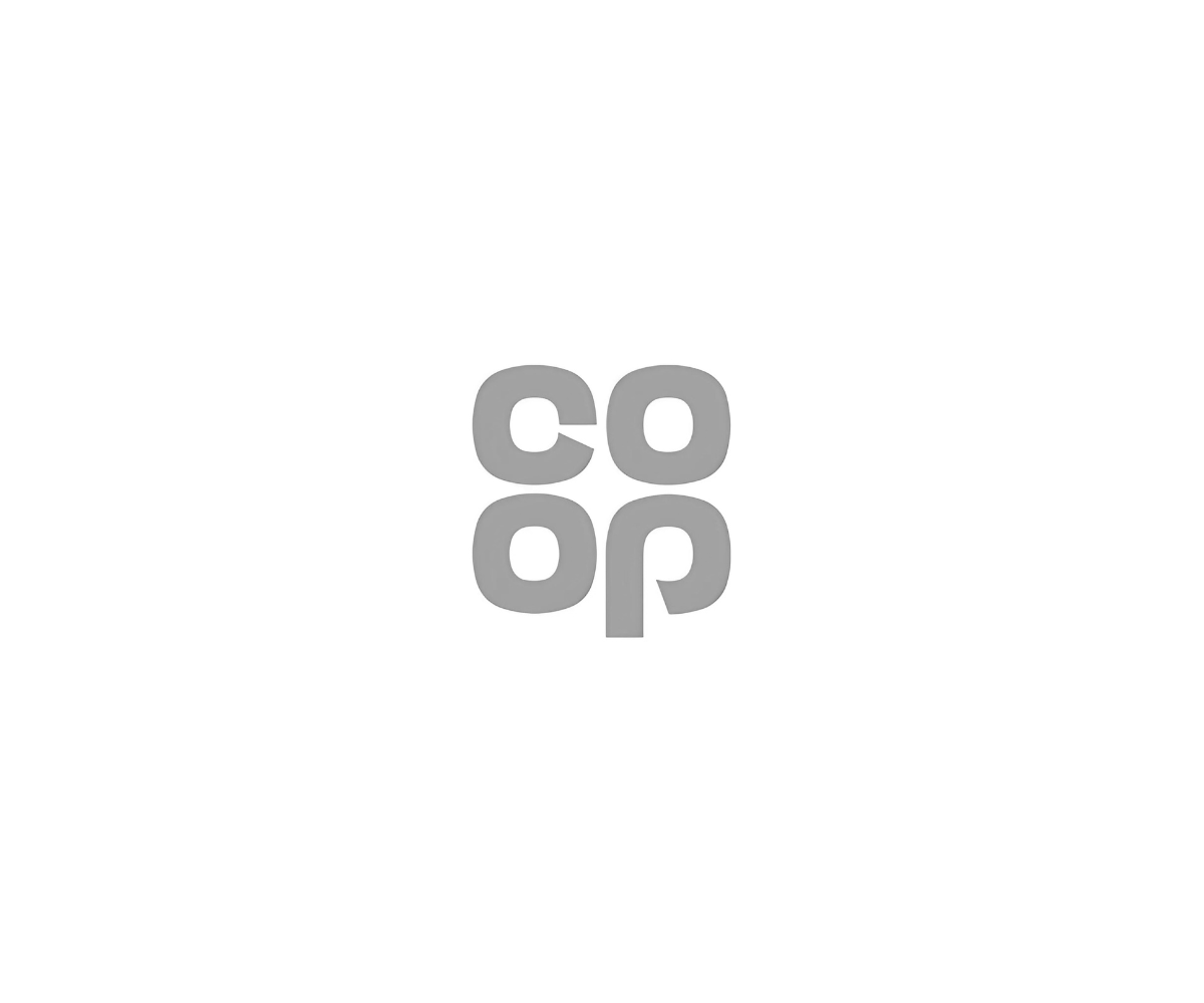 logo in a grey colour scheme showing our customer Co-op