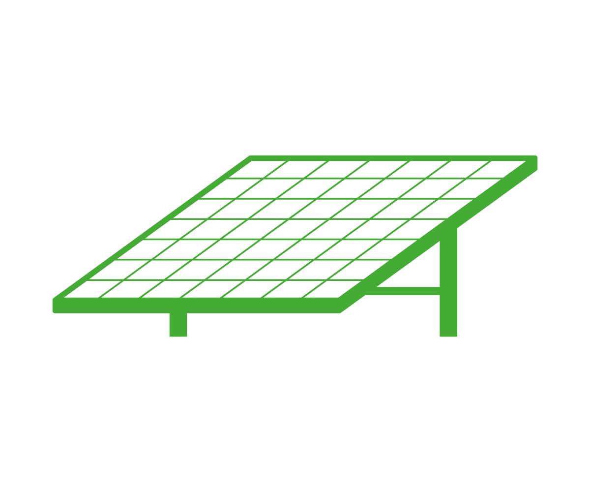 an image of a green solar panel against a white background